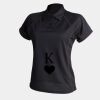 Women's piped performance polo Thumbnail