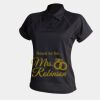 Women's piped performance polo Thumbnail