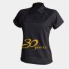 Women's piped performance polo Thumbnail