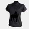Women's piped performance polo Thumbnail