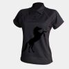 Women's piped performance polo Thumbnail