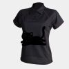 Women's piped performance polo Thumbnail