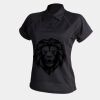 Women's piped performance polo Thumbnail