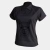 Women's piped performance polo Thumbnail
