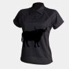 Women's piped performance polo Thumbnail