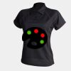 Women's piped performance polo Thumbnail