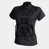 Women's piped performance polo Thumbnail