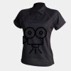 Women's piped performance polo Thumbnail