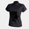 Women's piped performance polo Thumbnail