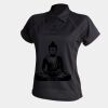 Women's piped performance polo Thumbnail