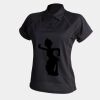 Women's piped performance polo Thumbnail