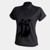 Women's piped performance polo Thumbnail
