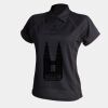Women's piped performance polo Thumbnail