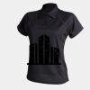 Women's piped performance polo Thumbnail