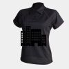 Women's piped performance polo Thumbnail