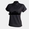 Women's piped performance polo Thumbnail
