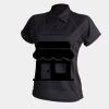 Women's piped performance polo Thumbnail