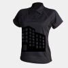 Women's piped performance polo Thumbnail