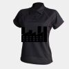 Women's piped performance polo Thumbnail