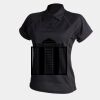 Women's piped performance polo Thumbnail