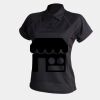 Women's piped performance polo Thumbnail