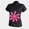 Women's piped performance polo Thumbnail