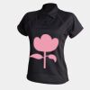 Women's piped performance polo Thumbnail