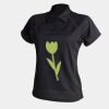 Women's piped performance polo Thumbnail