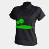 Women's piped performance polo Thumbnail