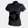 Women's piped performance polo Thumbnail