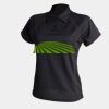 Women's piped performance polo Thumbnail
