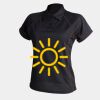 Women's piped performance polo Thumbnail