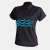 Women's piped performance polo Thumbnail