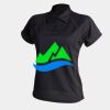 Women's piped performance polo Thumbnail