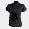 Women's piped performance polo Thumbnail