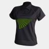Women's piped performance polo Thumbnail
