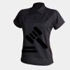 Women's piped performance polo Thumbnail