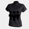 Women's piped performance polo Thumbnail