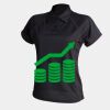 Women's piped performance polo Thumbnail