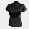 Women's piped performance polo Thumbnail