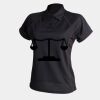 Women's piped performance polo Thumbnail