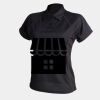 Women's piped performance polo Thumbnail