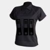 Women's piped performance polo Thumbnail