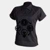 Women's piped performance polo Thumbnail