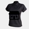 Women's piped performance polo Thumbnail