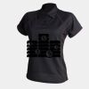 Women's piped performance polo Thumbnail