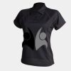Women's piped performance polo Thumbnail