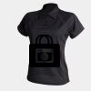 Women's piped performance polo Thumbnail