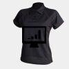 Women's piped performance polo Thumbnail