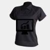 Women's piped performance polo Thumbnail